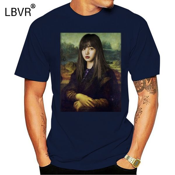 

blackpink lisa monalalisa monalisa parody - t-shirt full-figured tee shirt