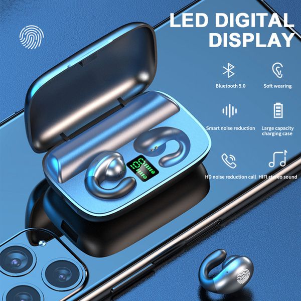 

bluetooth earphones 5.0 bone conduction wireless blutooth earphone tws headset bloototh sports earbuds for xiaomi headphones