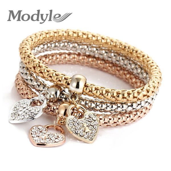 

modyle 2020 wedding gold color bracelets & bangles bracelet for women metal chain bracelet fashion jewelry, Black