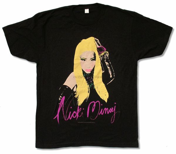 

nicki minaj портрет world tour 2012 черная футболка новый официальный merch