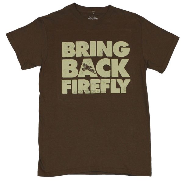 

firefly serenity mens t-shirt - bring back firefly distressed letters image
