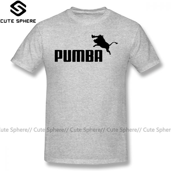 

pumba t shirt pumba logo merchandise t-shirt big fun tee shirt short sleeves beach mens print 100 percent cotton tshirt