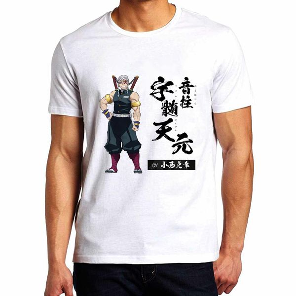 

мода demon slayer t shirt мужчины мультфильмы graphic top тройники kimetsu нет yaiba streetwear японского аниме футболка мужской