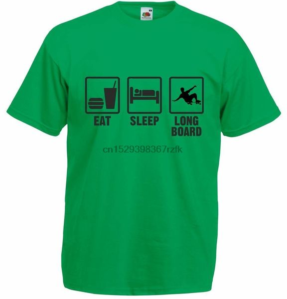 

eat sleep longboard mens printed t-shirt 100 % cotton tee soft casual tshirt