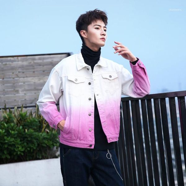 

sleeve regular clothes casual single breasted apparel lapel neck clothing mens designer slim gradient jackets long, Black;brown