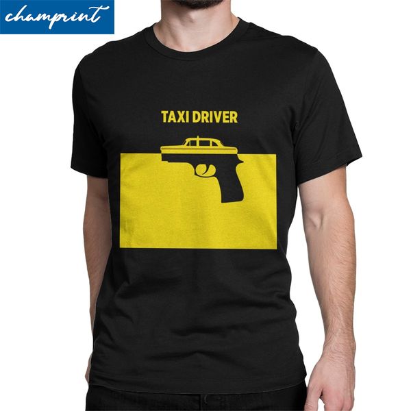 

crazy taxi driver robert de niro movie t-shirts for men crewneck pure cotton t shirt short sleeve tees 4xl 5xl