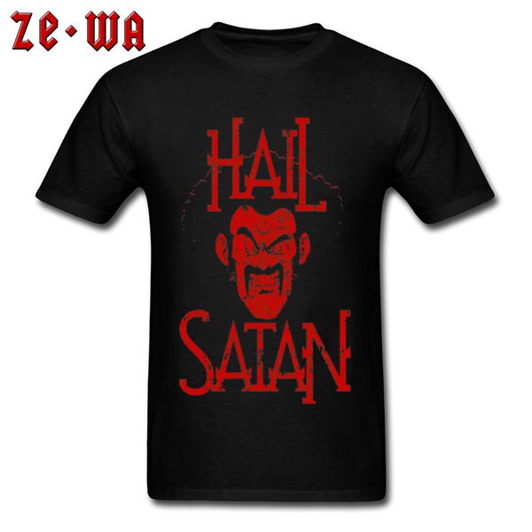 

evil demon hail satan t shirts pure cotton comfortable & tees ostern day mens spring clothing fashion camisetas t-shirts