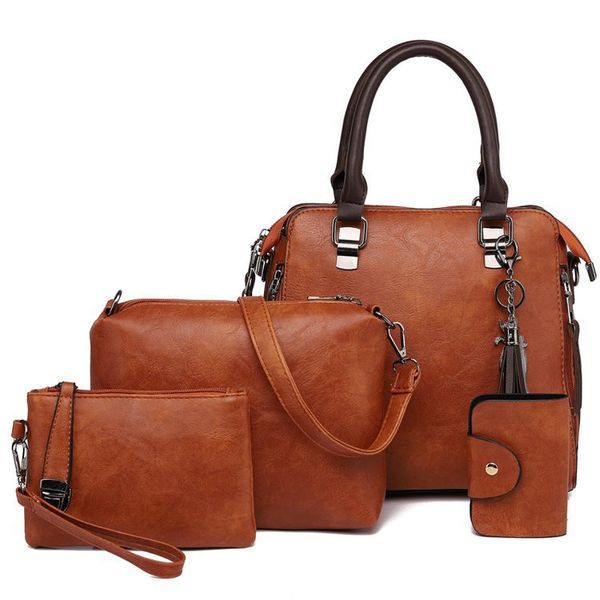 

shoulder bags women's bag style fashion simple handbag three-piece set large