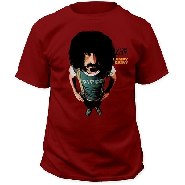 

frank zappa lumpy gravy classic rock music men dark red cotton t-shirt new(1