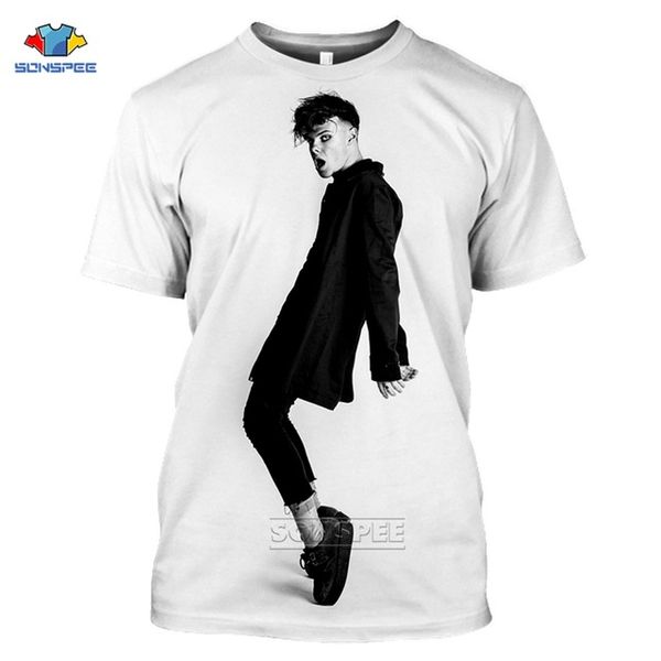 

new arrival yungblud men 3d summer polyester oversized homme 3d print shirts funny anime harajuku men clothing