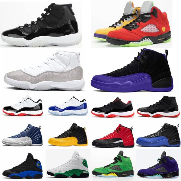 

jumpman 11 11s 25th anniversary mens basketball shoes 12s dark concord indigo lucky green alternate grape what the 5 trainers size 13