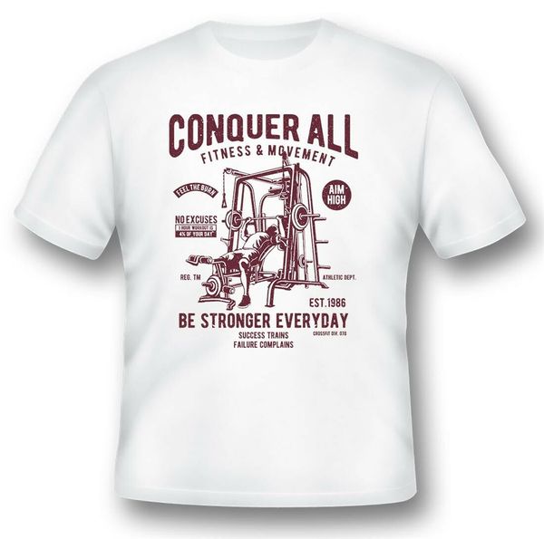 

conquer all be strong everyday tee shirt black or white style tee shirt