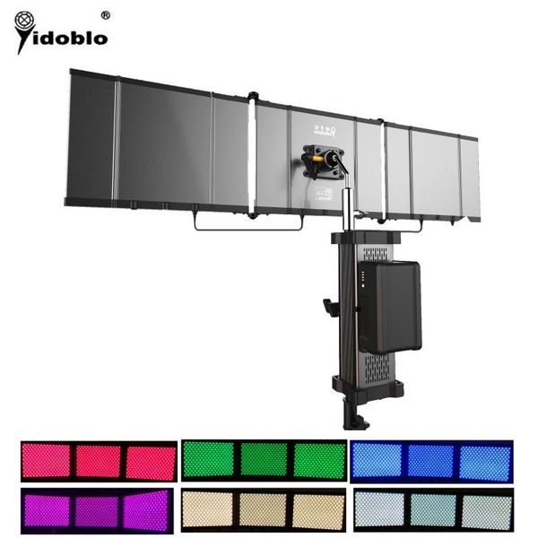 

yidoblo app control slim folding led panels video light rgb led ligthting durable aluminum body professional foldable lamp