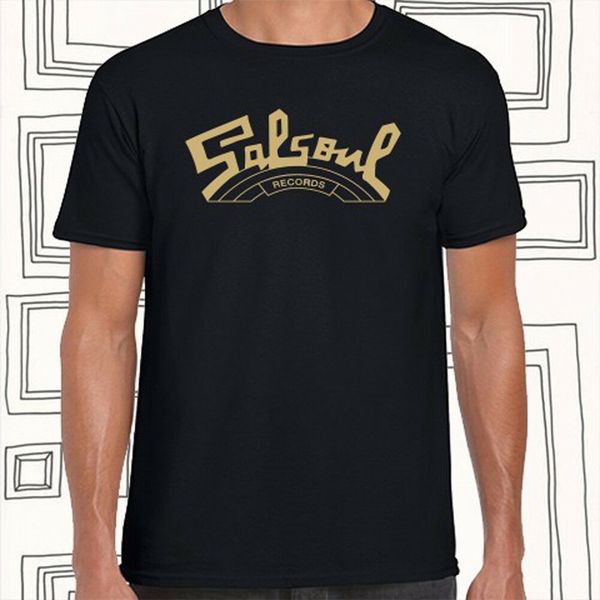 

salsoul отчеты логотип men's черная футболка размер s m l xl xxl xxxl модные streetwear tee shirt