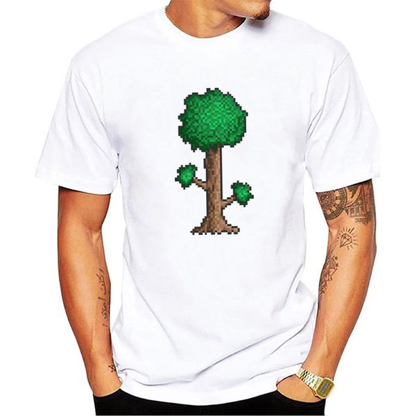

terraria t shirt men new summer white tees shirt soft breathable t-shirt short sleeve casual t-shirts male