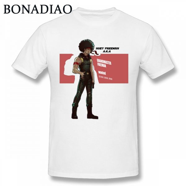 

cool boondocks huey ans t shirt men vintage cartoon graphic print camiseta
