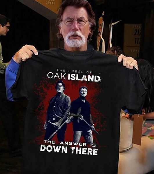 

the curse of oak island tv series rick marty lagina t shirt black men s-6xl
