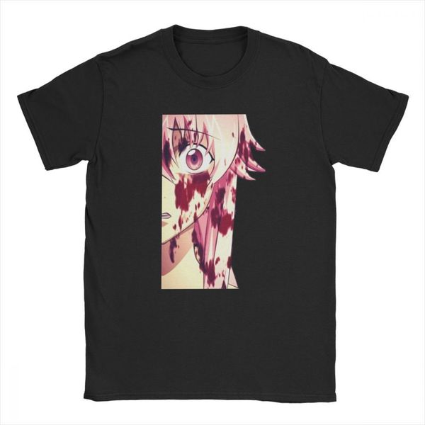 

midnite star yuno t shirts men's pure cotton t-shirts mirai nikki gasai anime manga future dairy japanese yandere tees printed