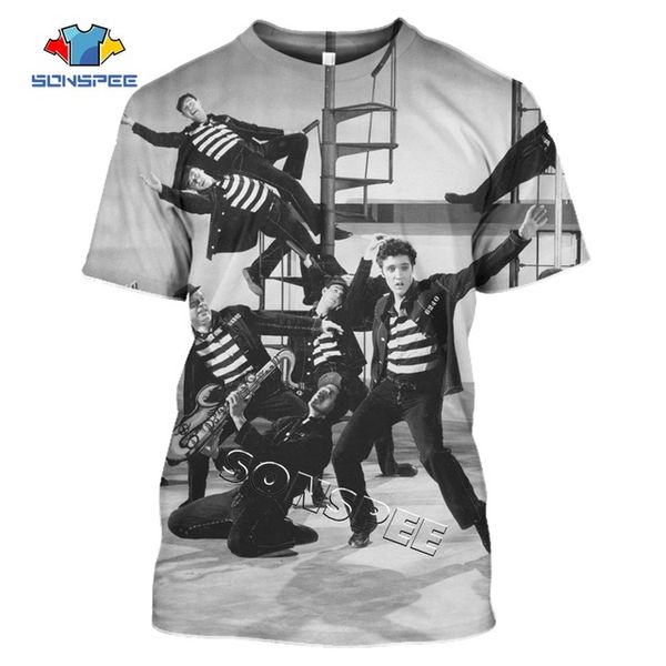 

elvis presley the king men summer homme pullover 3d print shirts kawaii funny hentai men clothing