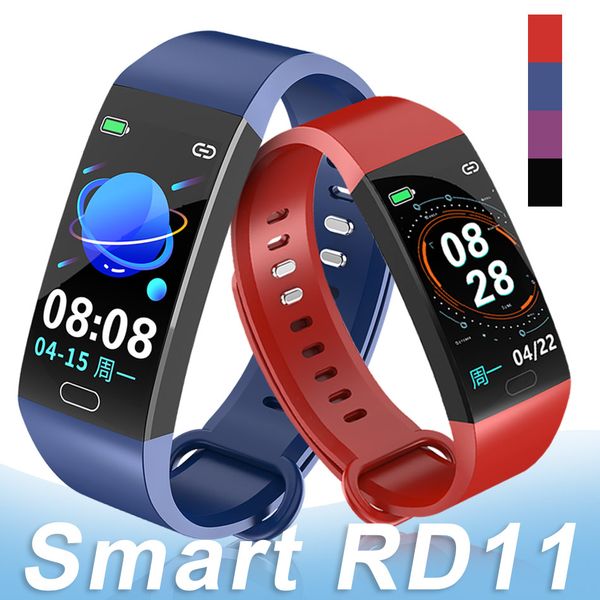 

rd11 smart bracelet blood pressure heart rate monitor bracelet wristband ip67 waterproof fitness tracker for ios android with package
