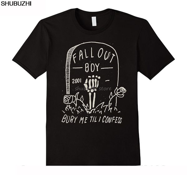

funny print men printed men t-shirt short sleeve funny tee shirts men's fall out boy - confess tee sbz1177