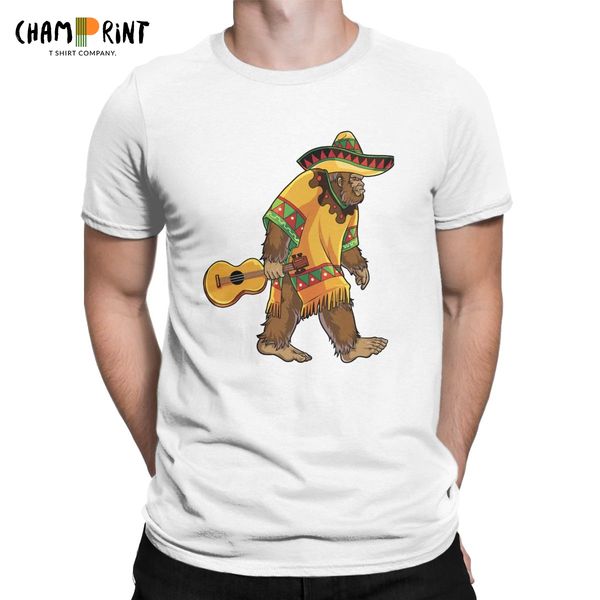 

el squatcho bigfoot sasquatch мексиканский смешные подарки футболка мужская футболка круглый воротник тройники с коротким рукавом топы день