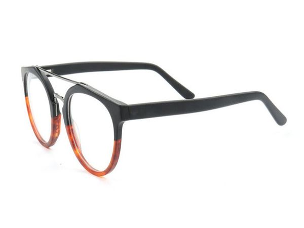 

brand design vintage acetate full rim prescription reading glasses optical eyewear frame anti-fatigue spectacle women men, White;black