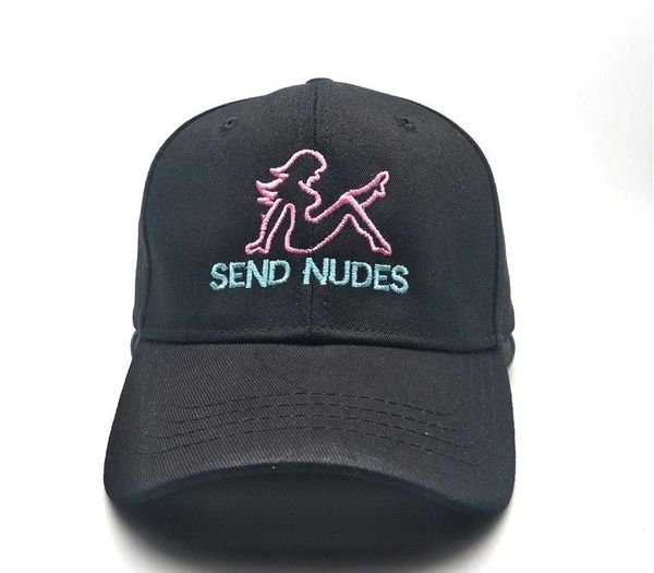 

send nudes snapback cap cotton baseball cap for men women adjustable hip hop dad hat bone garros casquette, Blue;gray