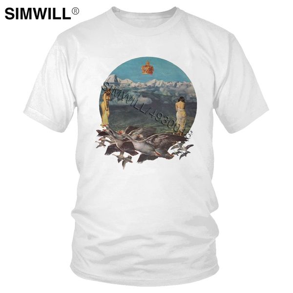 

vintage fashion men t shirt pure cotton sensual migration goose t-shirt short sleeved geese collection leisure tee gift clothing