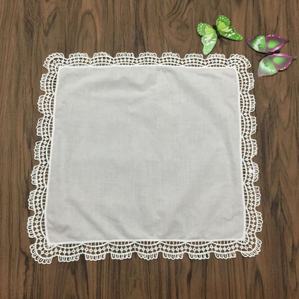 

set of 12 fashion ladies handkerchiefs 12"white cotton wedding bridal hankies vintage lace hanky perfect for mother of the bride, Blue;purple