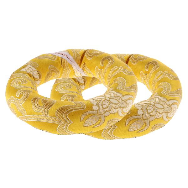 

2x handmade nepal tibetan ring cushion for singing bowls 10cm - random color