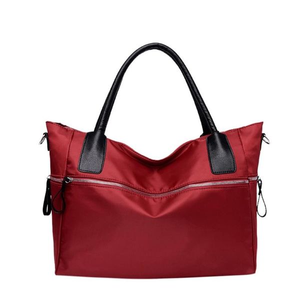 

ocardian casual totes fashion women's handbags large capacity solid color ulti-function waterproof nylon shoulder messenger bags