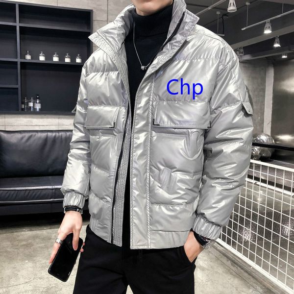 

20FW Coat Warm White Duck Down Parkas Men's Fashion Jacket Coat Black Grey Color Asian Size M-5XL