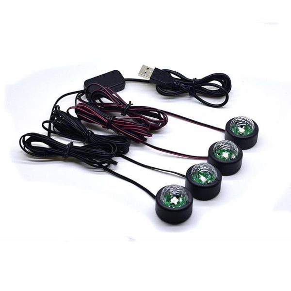 

car interior soles full of stars led atmosphere lights car usb atmosphere sound control change decoration supplies
