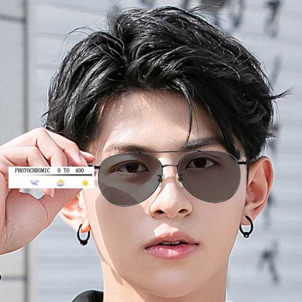

transition sunglasses pchromic myopia eyeglasses finished myopia glasses for women computer optical glasses frame fml, Silver
