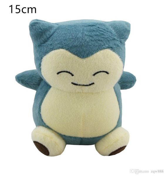 

100% cotton cute 6inch 15cm snorlax plush toy for child holiday gifts nopo031