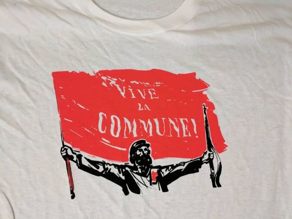 

2020 hip hop tshirt men men vive la commune t-shirt (paris commune