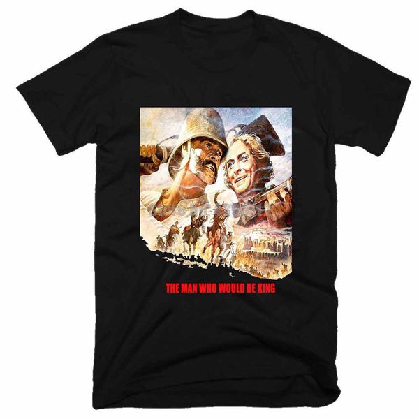 

the man who would be king movie homme tee shirt hip hop clothing t shirt girl t-shirt o neck t-shirts men