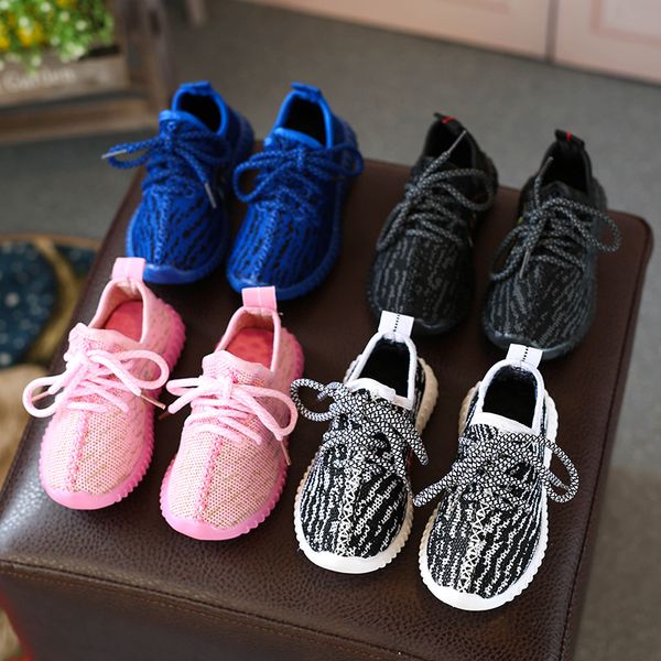 

2020 new children sneakers for boys girls sport shoes breathable infant shoes sneakers soft bottom non-slip casual kids, Black