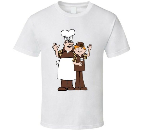 

burger chef and jeff foodie food fan t shirt custom special print tee shirt
