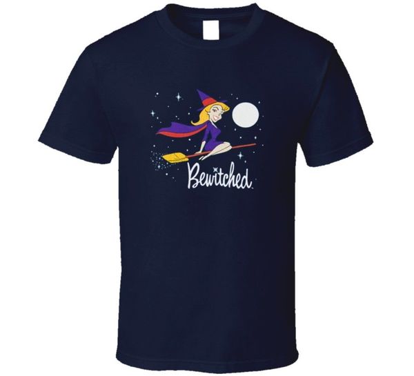

bewitched cartoon witch logo classic retro tv show t shirt cartoon t shirt men new fashion tshirt ing