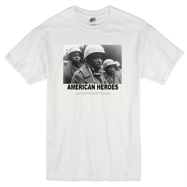 

african american soldiers wwii army military world war 2 white t-shirt
