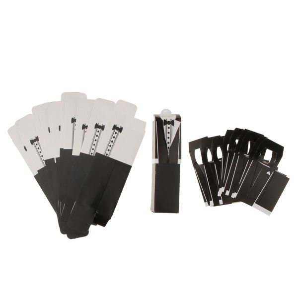 

12pcs groom tuxedo paper candy boxes gifts boxes wedding party favor