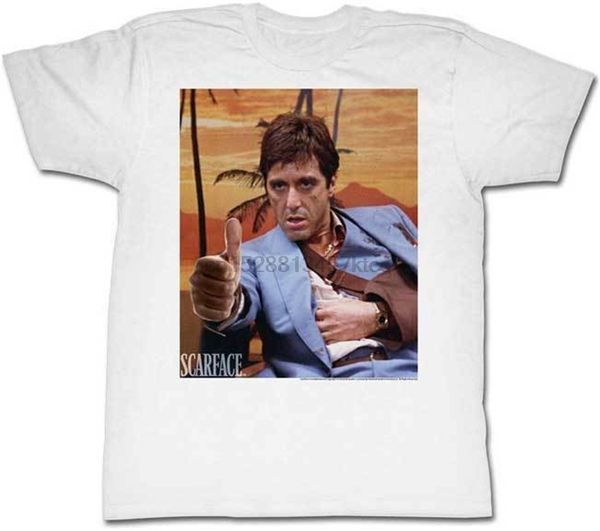 

scarface tony montana thumbs up licensed t shirt classic movie men women tee shirt