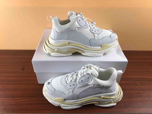 

designer shoes multi luxury triple s designer sneaker for man low new arrival combination soles boots womens casual ace shoes, Black