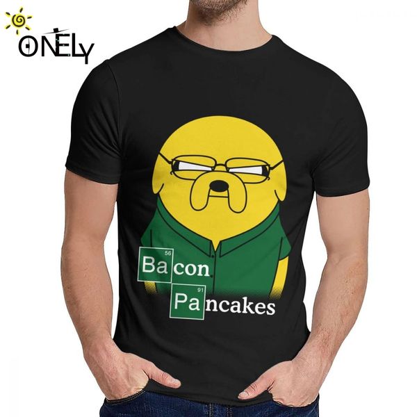 

popular anime bacon pancakes cute tee shirt for men hipster cotton t shirt fashion crewneck
