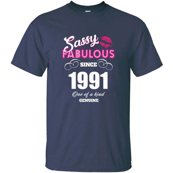 

personality sassy fabulous since 1991 t shirt man outfit o-neck comics t-shirts big size 3xl 4xl 5xl camisas shirt