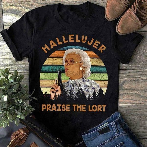 

madea hallelujer praise the lort vintage men black t shirt cotton s 4xl