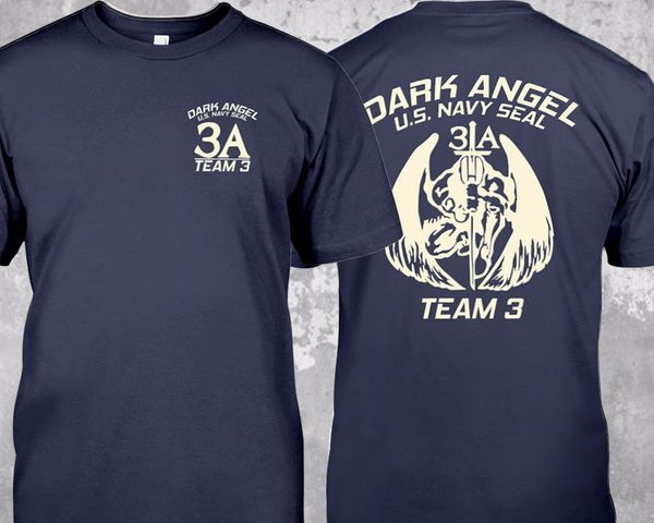 

новый st-3a dark angel us army special force nswdg devgru seal team 3 t-shirt double side 2019 новая мода o шеи slim fit футболка