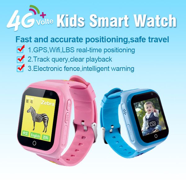 

kids smart watch r1 4g network sim card wifi gps position rom 4gb+ram 512mb clock music p video camera smartwatch for child children